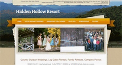 Desktop Screenshot of hiddenhollowresort.com